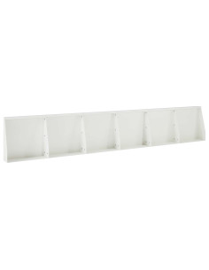 Muro di contenimento 6 pz 40 x 12 x 40 cm Acciaio Bianco 2