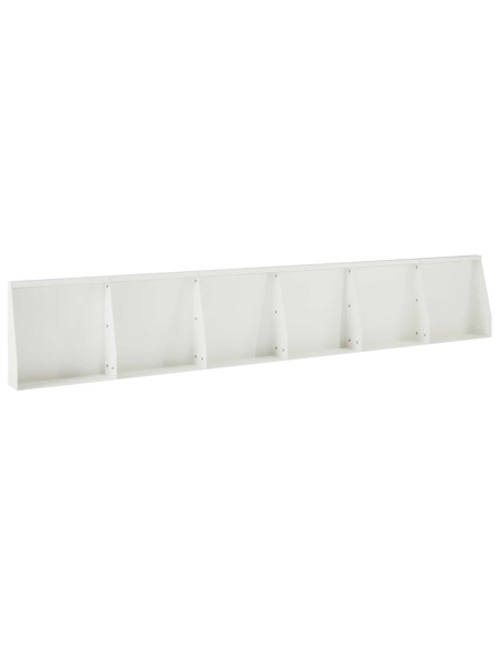 Muro di contenimento 6 pz 40 x 12 x 40 cm Acciaio Bianco