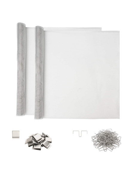 Copertura per pozzetto di luce con clip 2 pz 70 x 130 cm