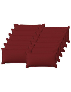 Cuscino con cuscino HOUTEN 12 pz Rosso Vino Lino