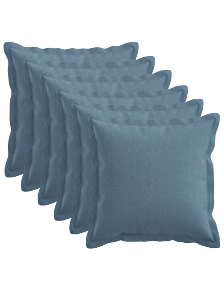 Cuscino con cuscino HOUTEN 6 pz Blu jeans Lino