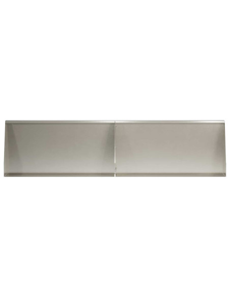 Muro di contenimento 6 pz 80 x 12 x 50 cm Acciaio Inox Argento