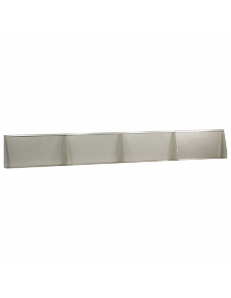Muro di contenimento 4 pz 80 x 12 x 30 cm Acciaio Inox Argento