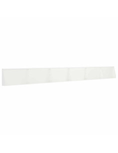 Muro di contenimento 6 pz 80 x 12 x 30 cm Acciaio Bianco 2