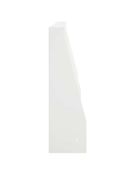 Muro di contenimento 6 pz 80 x 12 x 30 cm Acciaio Bianco