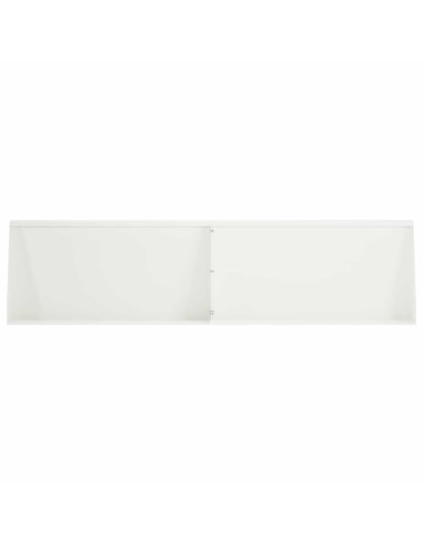 Muro di contenimento 4 pz 80 x 12 x 30 cm Acciaio Bianco
