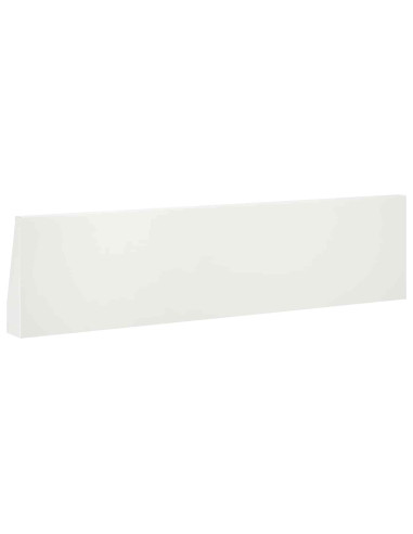 Muro di contenimento 4 pz 80 x 12 x 30 cm Acciaio Bianco