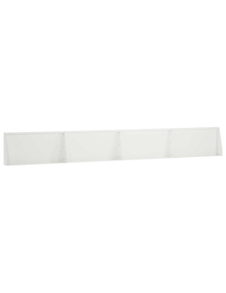 Muro di contenimento 4 pz 80 x 12 x 50 cm Acciaio Bianco