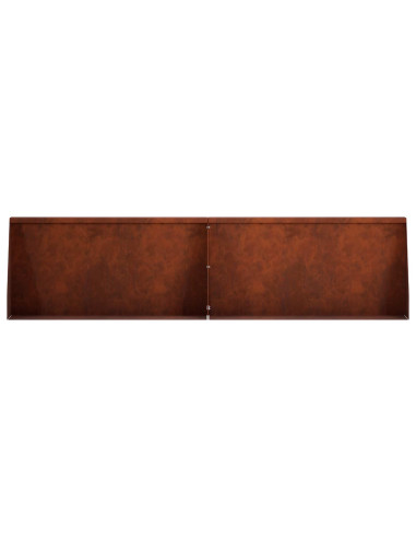 Muro di contenimento 4 pz 80 x 12 x 30 cm Acciaio Corten