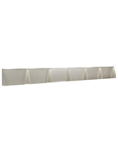 Muro di contenimento 6 pz 80 x 12 x 30 cm Acciaio Inox Argento 2