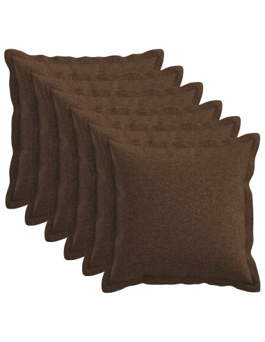 Cuscino con cuscino HOUTEN 6 pz Marrone Lino