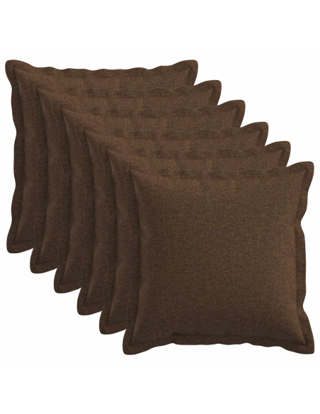 Cuscino con cuscino HOUTEN 6 pz Marrone Lino