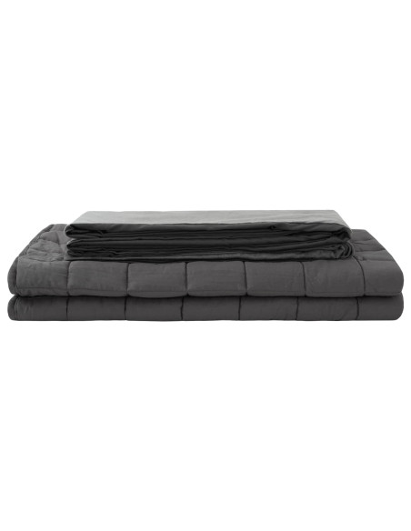 Coperta Ponderata Antracite 155 x 220 cm 7 kg 100% Cotone 205T
