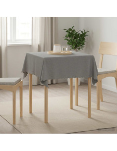 Tovaglia da Tavolo 5 pz Quadrato Grigio Chiaro 90 x 90 cm