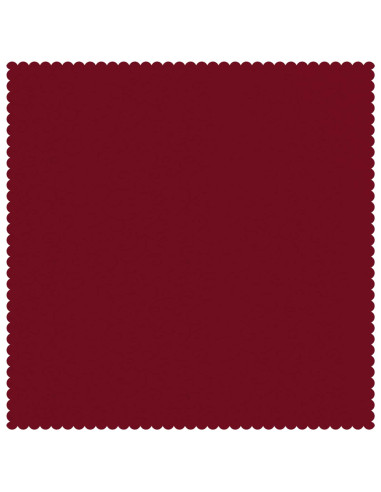 Tovaglia da Tavolo 5 pz Quadrato Rosso Vino 90 x 90 cm