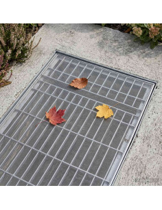 Copertura per pozzetto di luce con clip 2 pz 70 x 130 cm