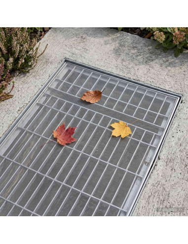 Copertura per pozzetto di luce con clip 2 pz 70 x 130 cm