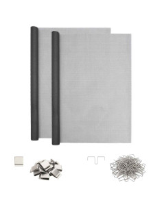 Copertura per pozzetto di luce con clip 2 pz 70 x 190 cm Grigio 2
