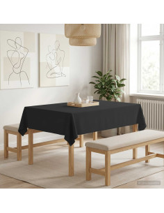 Tovaglia da Tavolo Grigio Scuro 110 x 140 cm Poliestere