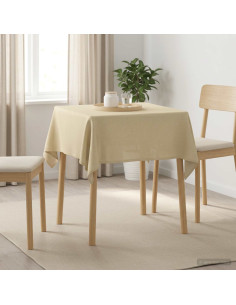 Tovaglia da Tavolo Quadrato Bianco Crema 90 x 90 cm