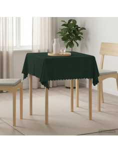 Tovaglia da Tavolo Quadrato Verde Scuro 90 x 90 cm