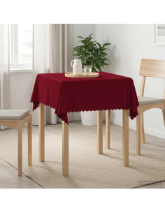 Tovaglia da Tavolo Quadrato Rosso Vino 90 x 90 cm