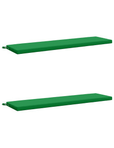 Cuscini per Panchina a 2 Pezzi SOEST 2 pz 100% Poliestere Verde
