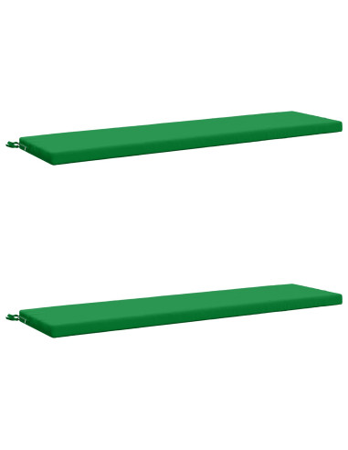 Cuscini per Panchina a 2 Pezzi SOEST 2 pz 100% Poliestere Verde