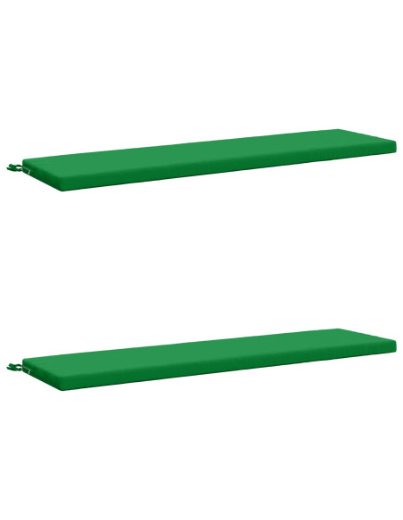 Cuscini per Panchina a 2 Pezzi SOEST 2 pz 100% Poliestere Verde