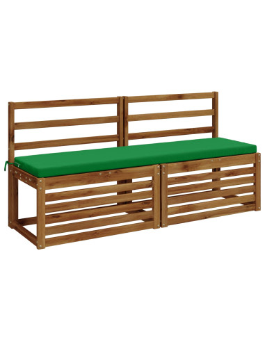 Cuscini per Panchina a 2 Pezzi SOEST 2 pz 100% Poliestere Verde