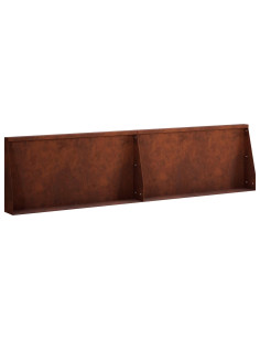 Muro di contenimento 2 pz 80 x 12 x 40 cm Acciaio Corten