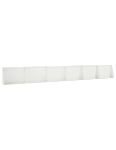 Muro di contenimento 6 pz 60 x 12 x 50 cm Acciaio Bianco 2