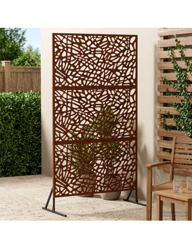 Schermo per Privacy 100 x 50 x 180 cm Acciaio Corten Ruggine