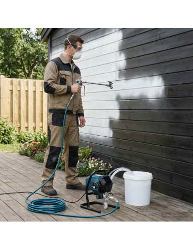 Spruzzatore di vernice senza aria Verde e Nero