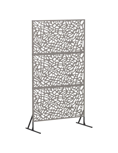 Schermo per Privacy 100 x 50 x 180 cm Acciaio Corten Ruggine
