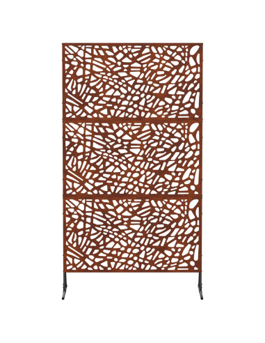 Schermo per Privacy 100 x 50 x 180 cm Acciaio Corten Ruggine