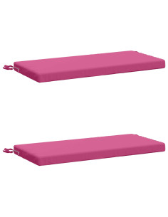Cuscini per Panchina a 2 Pezzi SOEST 2 pz 100% Poliestere Rosa