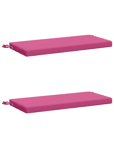 Cuscini per Panchina a 2 Pezzi SOEST 2 pz 100% Poliestere Rosa