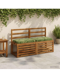 Cuscini per Panchina a 2 Pezzi VUGHT 2 pcs 100% Poliestere