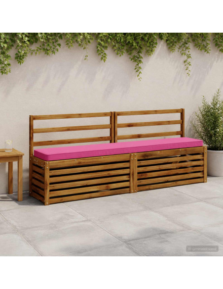 Cuscini per Panchina a 2 Pezzi VUGHT 2 pcs 100% Poliestere Rosa