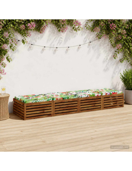 Cuscini per Sedia in 4 Pezzi SOEST 4 pz 100% Poliestere
