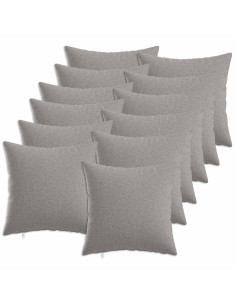 Cuscino con cuscino HEERLEN 12 pz Grigio Nuvola Tessuto