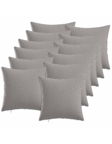 Cuscino con cuscino HEERLEN 12 pz Grigio Nuvola Tessuto