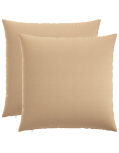 Cuscino con cuscino HEERLEN 2 pz Crema Tessuto