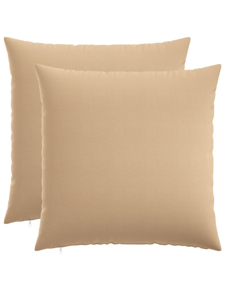 Cuscino con cuscino HEERLEN 2 pz Crema Tessuto