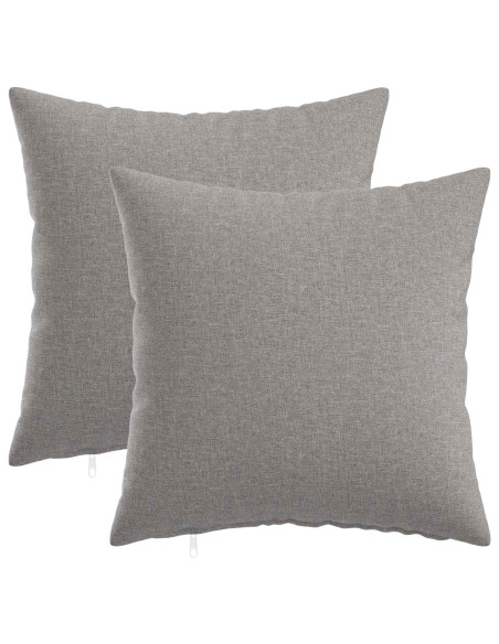 Cuscino con cuscino HEERLEN 2 pz Grigio Nuvola Tessuto