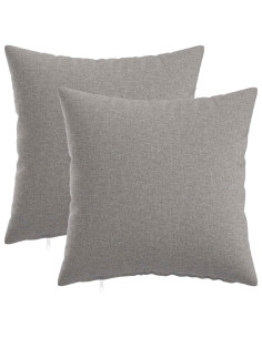 Cuscino con cuscino HEERLEN 2 pz Grigio Nuvola Tessuto