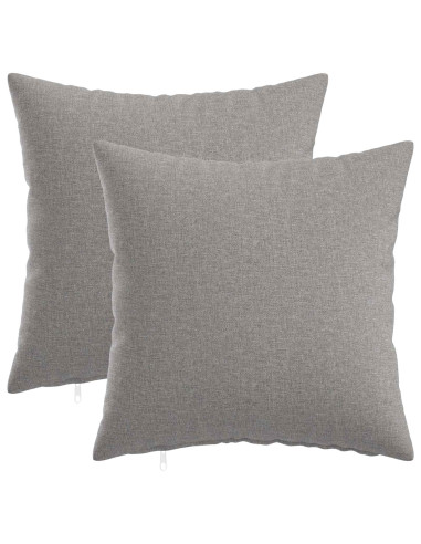Cuscino con cuscino HEERLEN 2 pz Grigio Nuvola Tessuto
