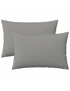 Cuscino con cuscino HEERLEN 2 pz Grigio Nuvola Tessuto