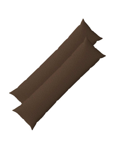Cuscino con cuscino HEERLEN 2 pz Marrone Tessuto